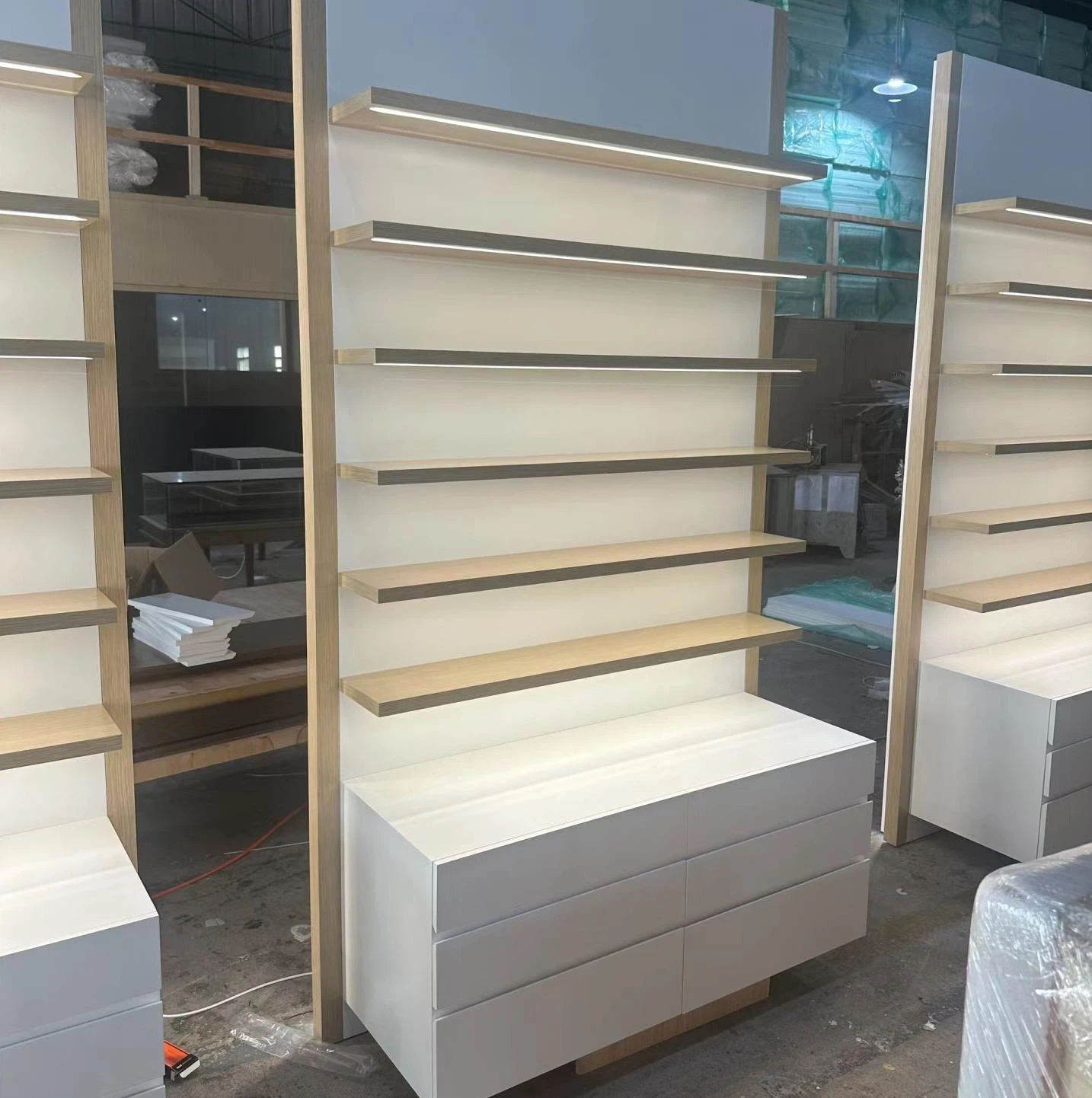 Wood Sunglasses Display Cabinet