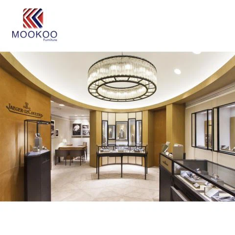 Metall och glas smycken Showcase