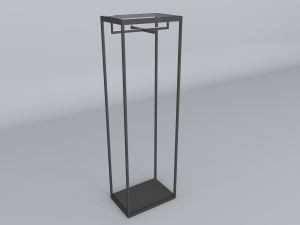 Iron Spraying och rostfritt stål Retail Wholesale Klädaffär Inställning Display Racks hyllor