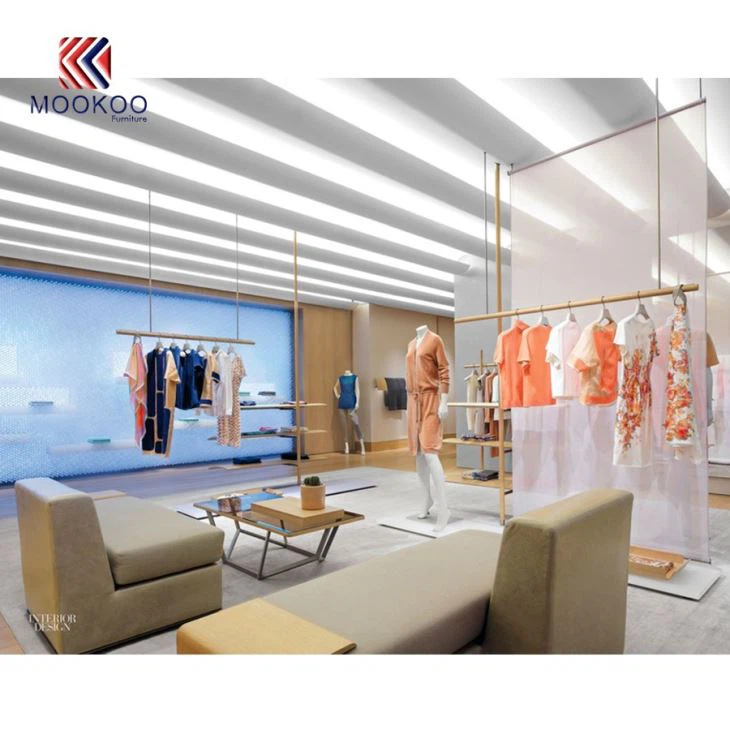 Ladies Clothing Fashion Shop Decoration Idea For Sale From CHINA MOOKOO FURNITURE DESIGN