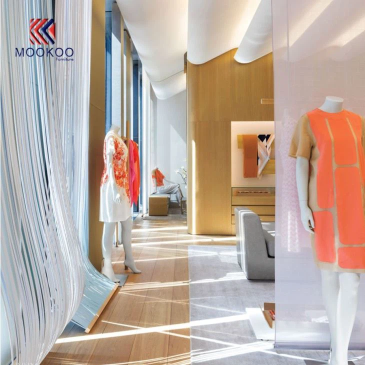 Ladies Clothing Fashion Shop Decoration Idea For Sale From CHINA MOOKOO FURNITURE DESIGN