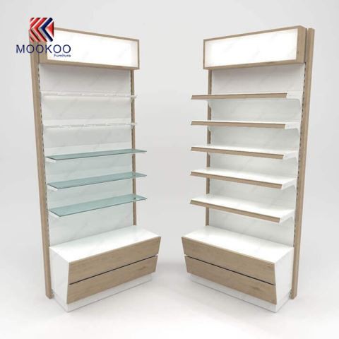 Anpassade Farmacia Shop Display Hyllor